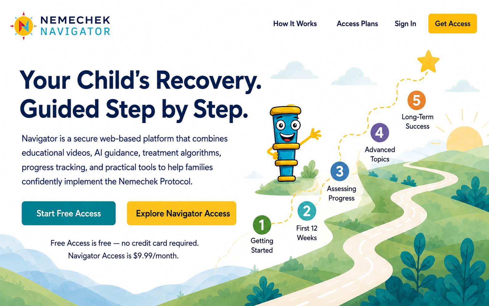 Guided support for families using the Nemechek Protocol