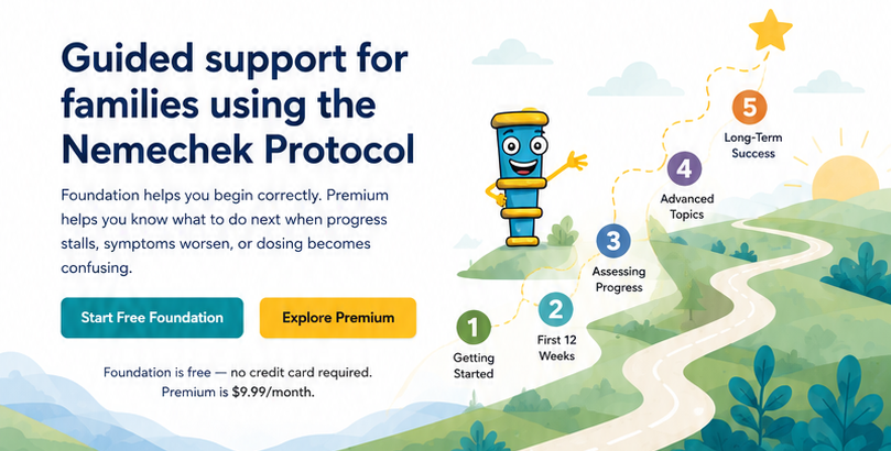Guided support for families using the Nemechek Protocol